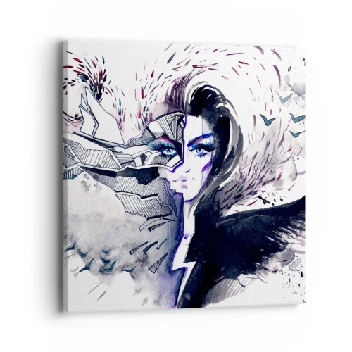Obraz na plátně - Démonická a krásná - 40x40 cm