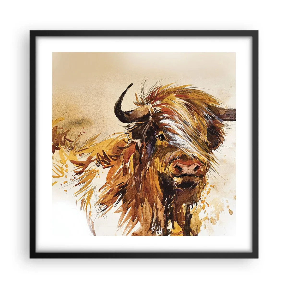 Plakát v černém rámu - Pýcha lovce - 50x50 cm