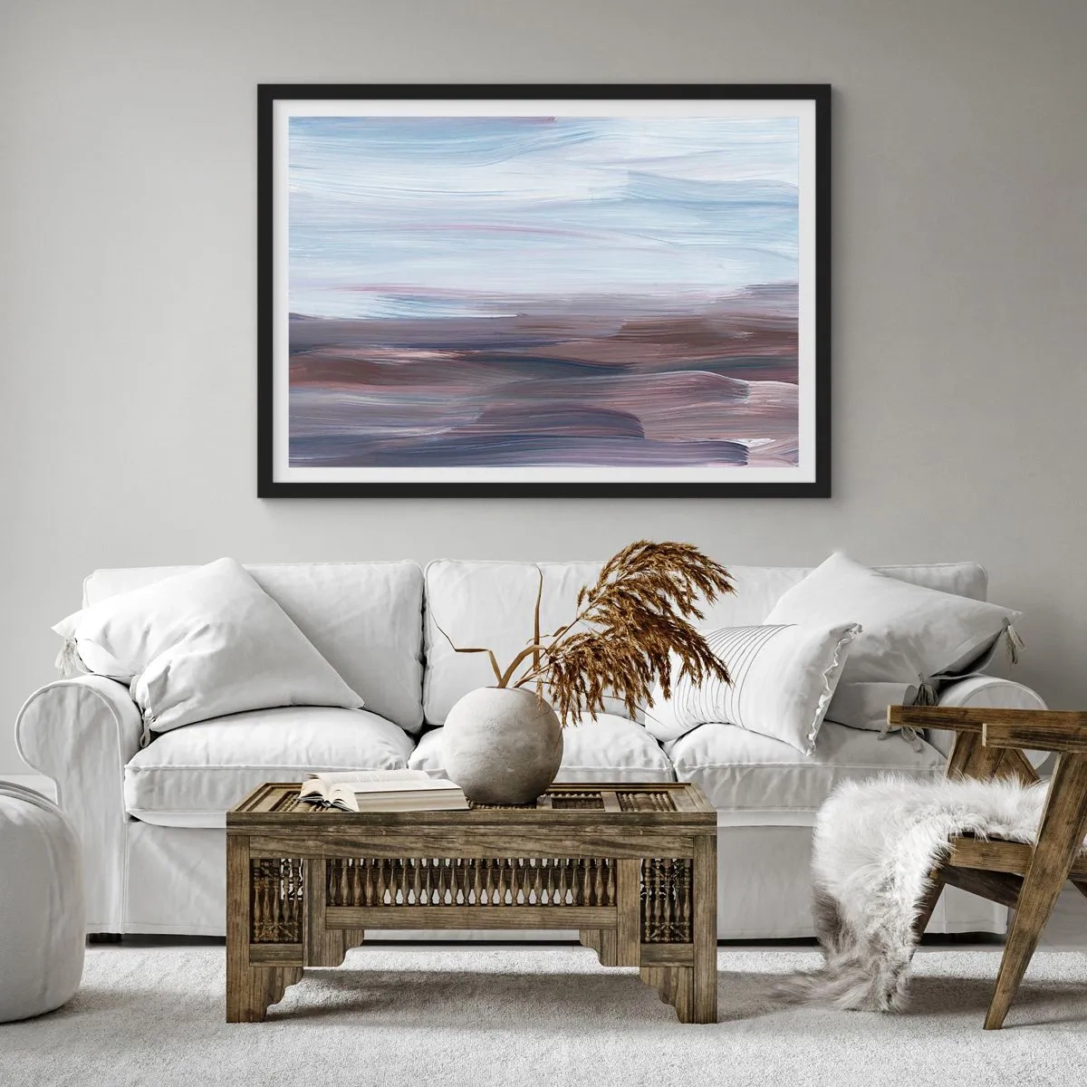 Plakát v černém rámu - Živly: voda - 70x50 cm