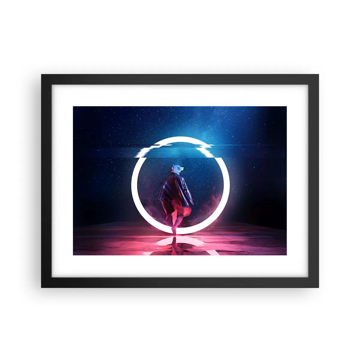 Plakát v černém rámu - Mezi světy - 40x30 cm