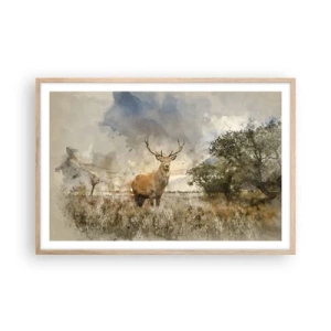 Plakát v rámu světlý dub - Důstojnost - síla - majestátnost - 91x61 cm