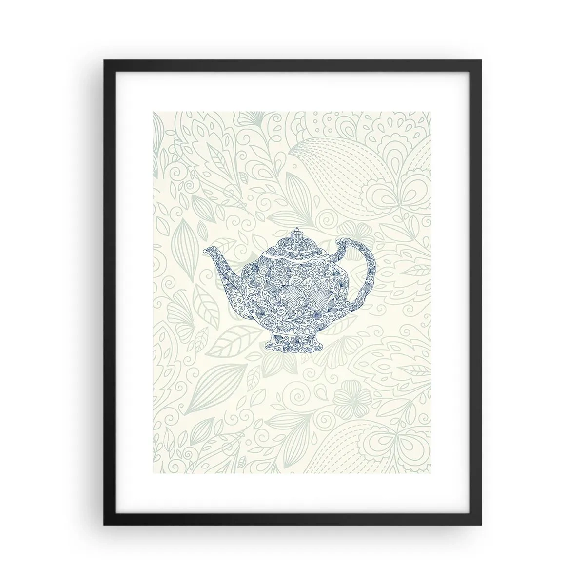 Plakát v černém rámu - Čajové kouzlo - 40x50 cm
