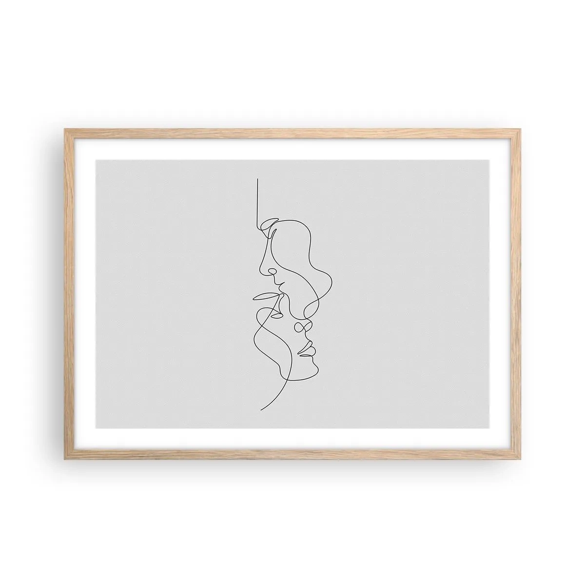 Plakát v rámu světlý dub - Žár vášnivých tužeb - 70x50 cm
