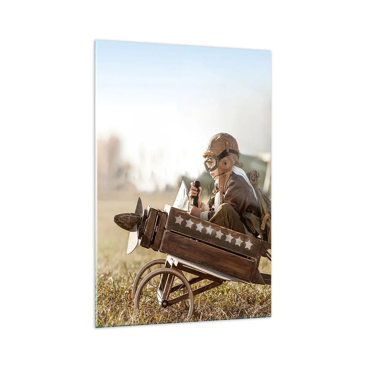 Obraz na skle - Start do snů - 70x100 cm