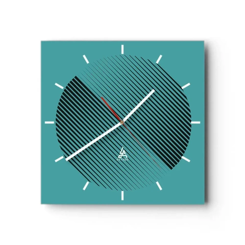 Nástěnné hodiny - Kruh – geometrická variace - 30x30 cm