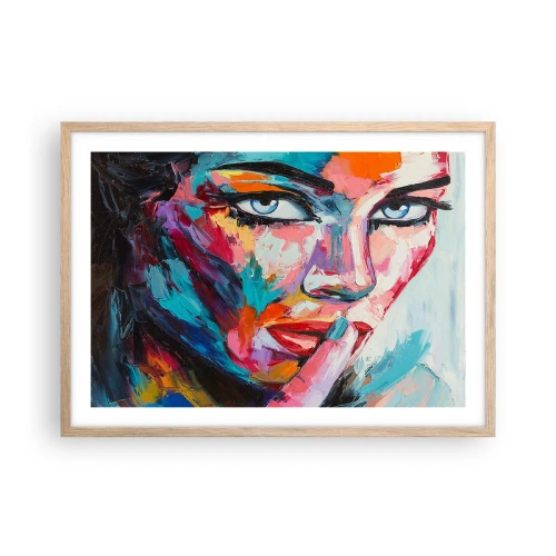 Plakát v rámu světlý dub - Naše první tajemství - 70x50 cm