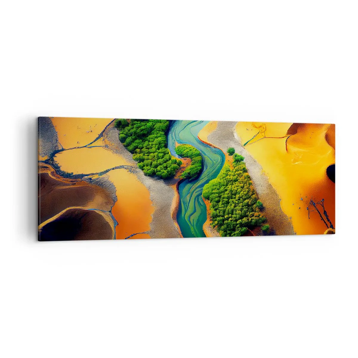 Obraz na plátně - Životodárná řeka - 140x50 cm