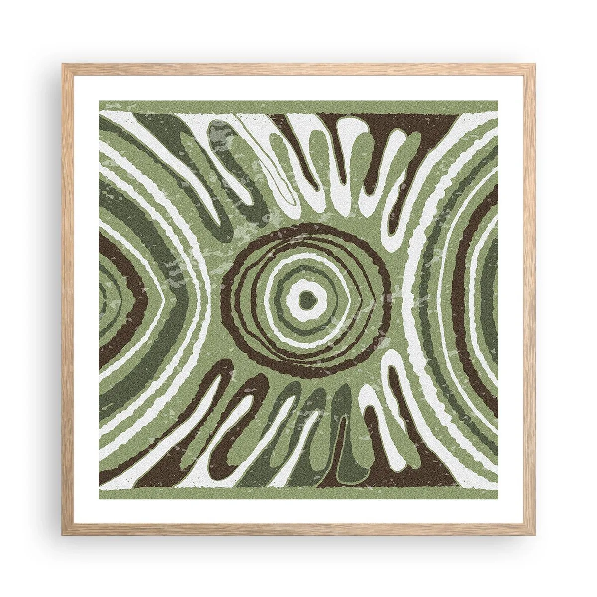 Plakát v rámu světlý dub - Exploze emocí - 60x60 cm