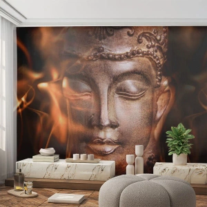 Fototapeta Premium Sand - Existuje pouze zde a nyní - Buddha, Náboženství, Asie - 100x70 cm