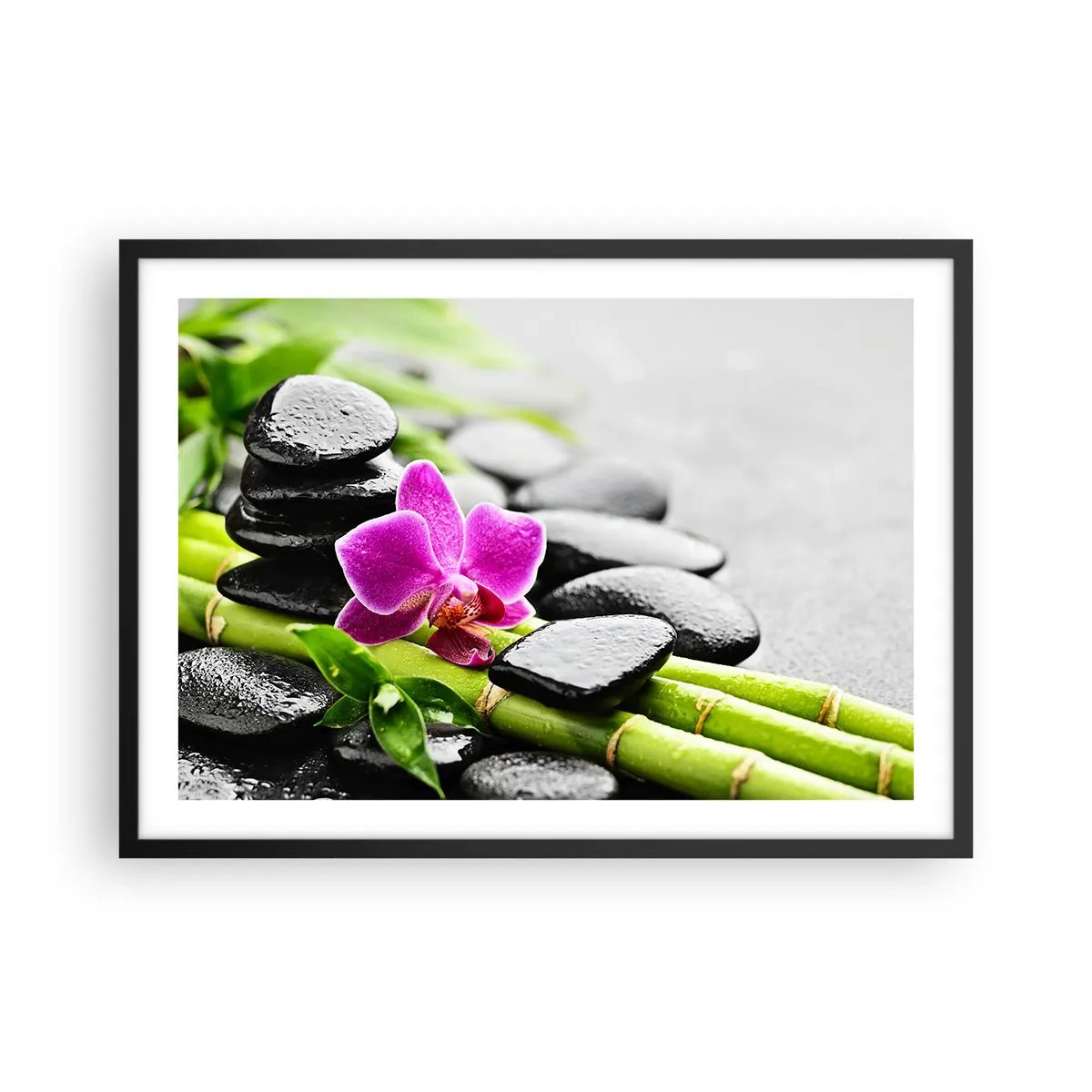 Plakát v černém rámu - V klidné rovnováze - 70x50 cm