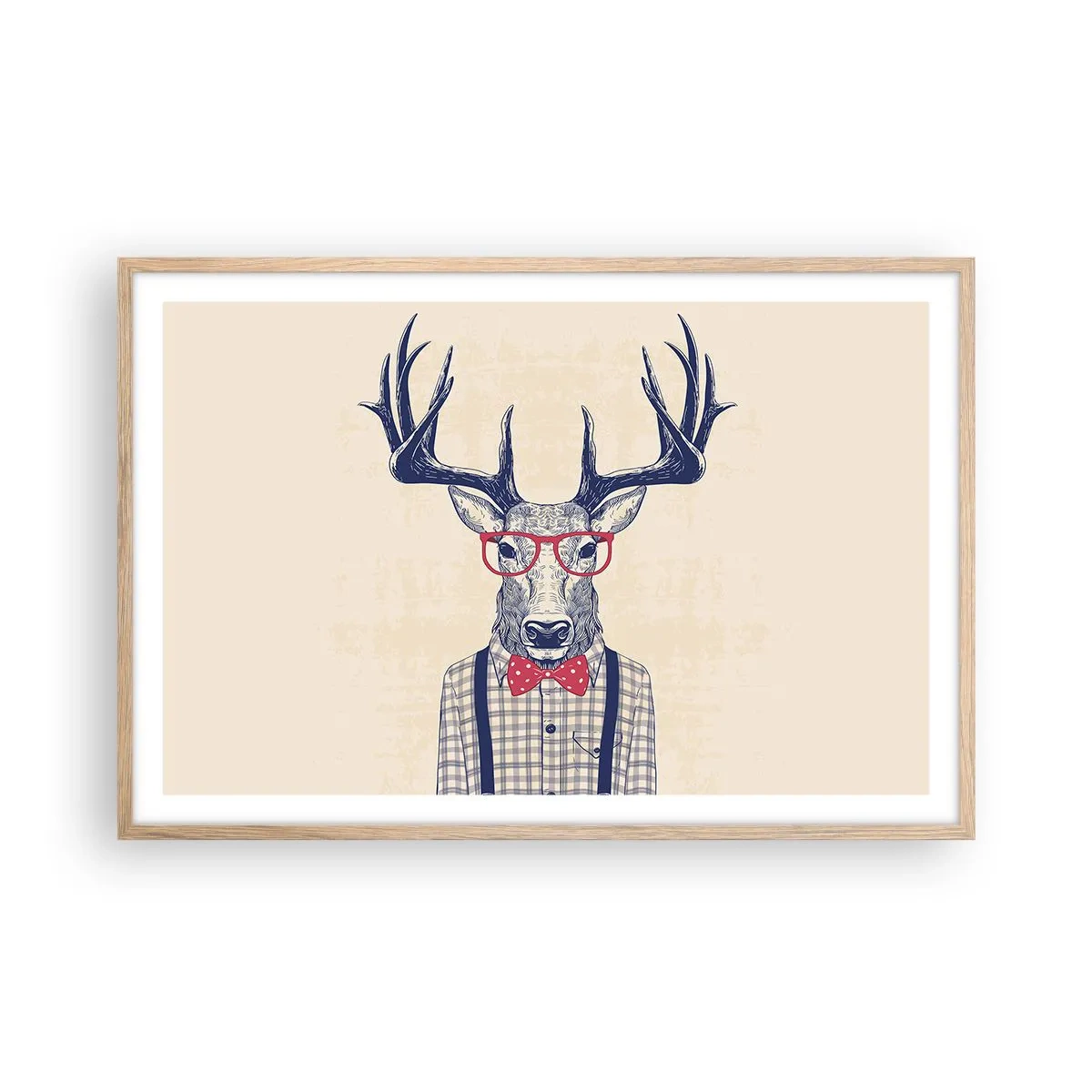 Plakát v rámu světlý dub - Zábavná extravagance - 91x61 cm