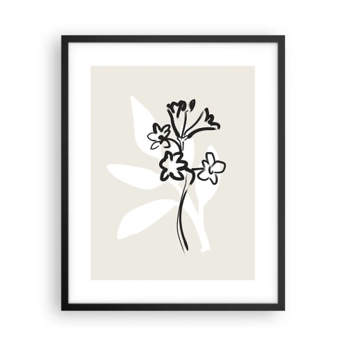 Plakát v černém rámu - Náčrtek pro herbář - 40x50 cm