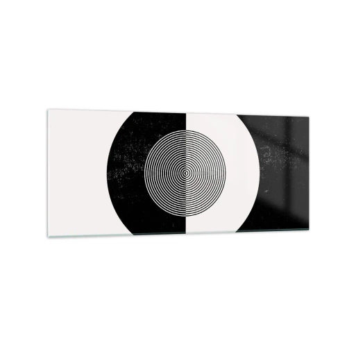 Obraz na skle - Harmonie v černé a bílé - 120x50 cm