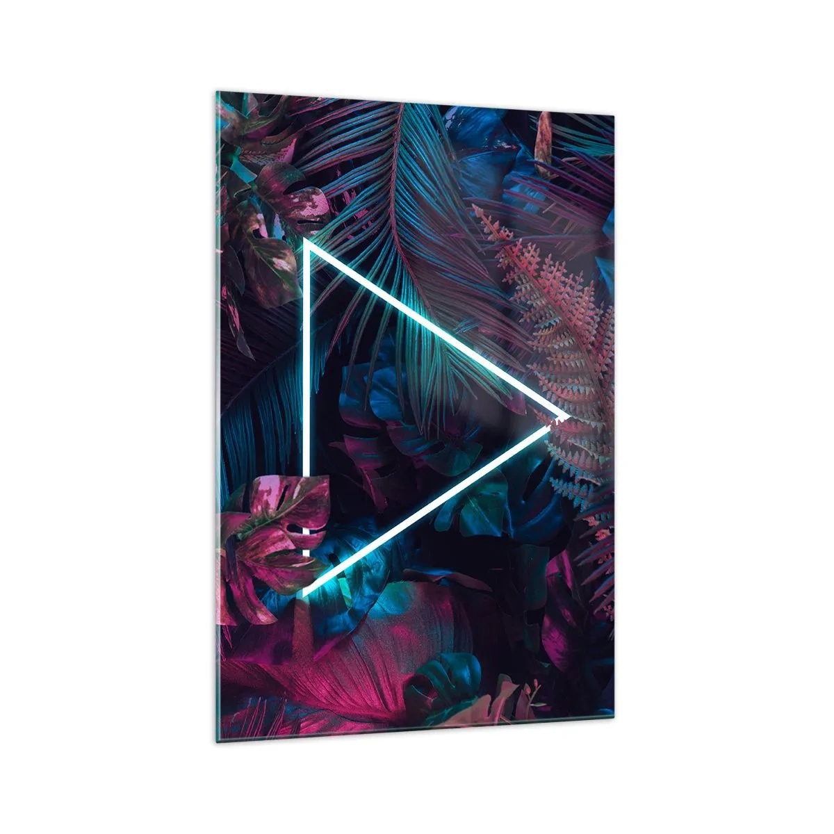 Obraz na skle - Zahrada v disco stylu - 70x100 cm