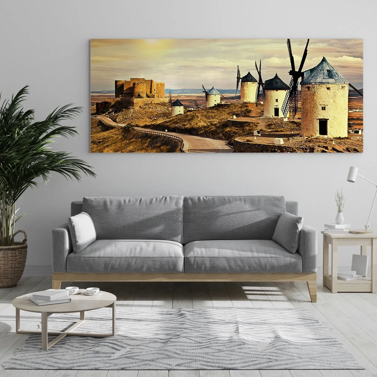 Obraz na skle - Brzy se objeví Don Quijote - 160x50 cm
