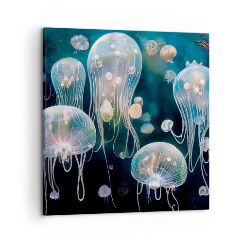 Obraz na plátně - Podvodní ples - 60x60 cm
