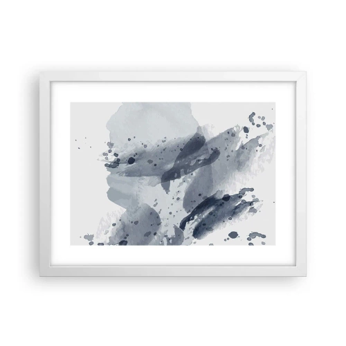 Plakát v bílém rámu - Studie o povaze vody - 40x30 cm
