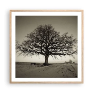 Plakát v rámu světlý dub - Odtud až na věčnost - 60x60 cm