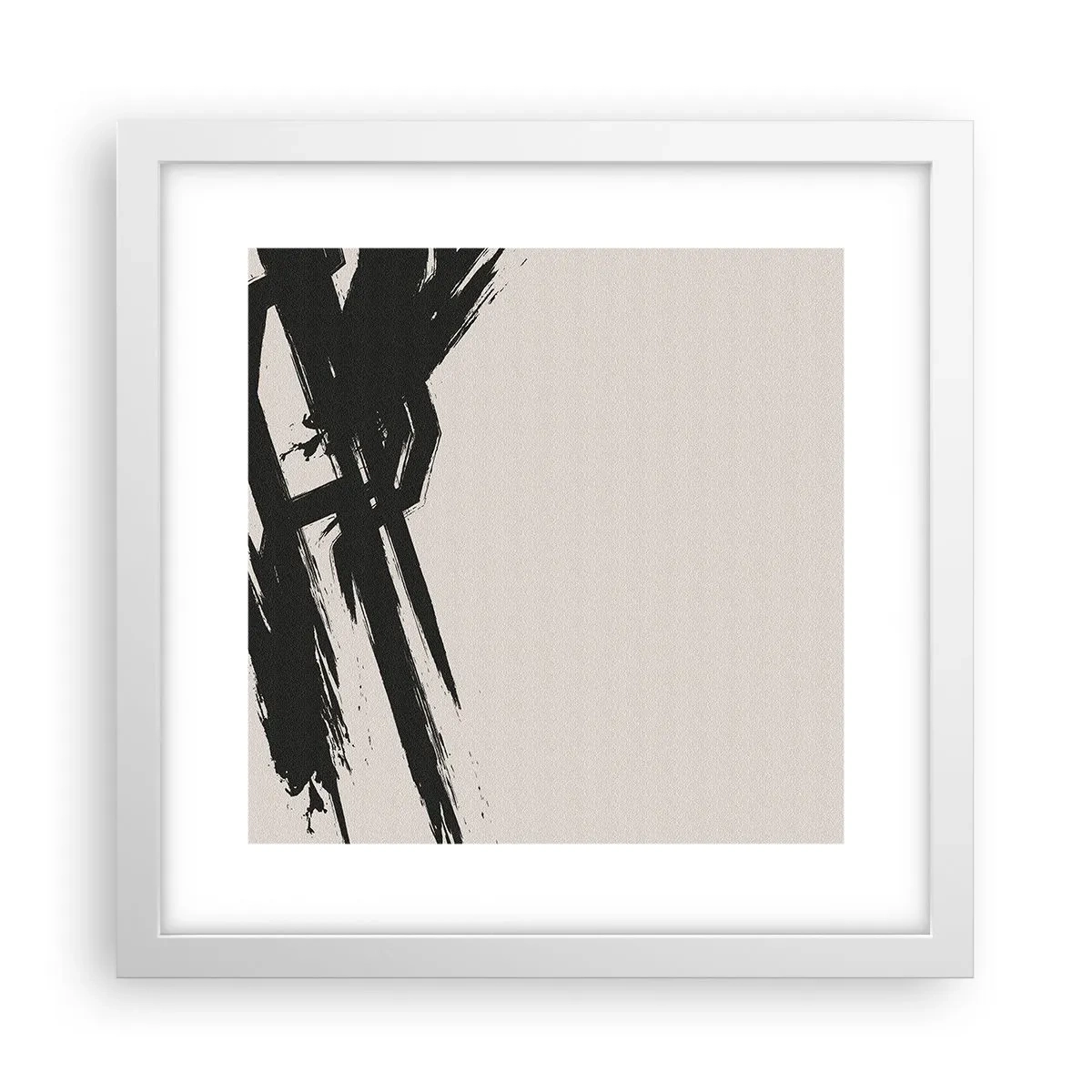 Plakát v bílém rámu - Nezastavitelná hybnost - 30x30 cm