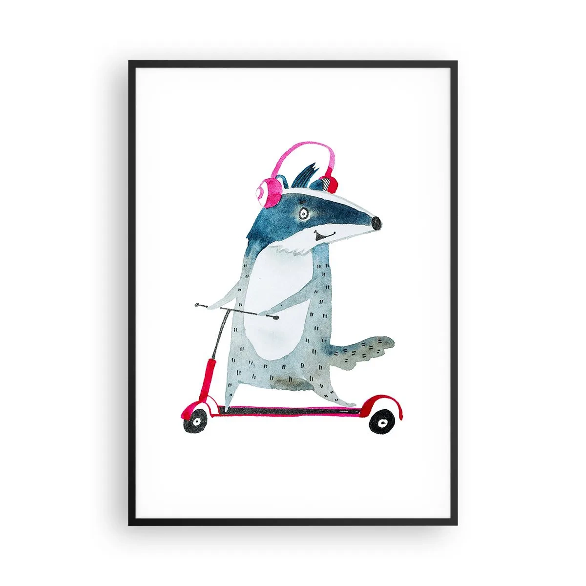 Plakát v černém rámu - Jezevčí radosti - 70x100 cm