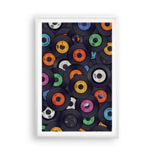Plakát v bílém rámu - Barvy klasiky - 61x91 cm