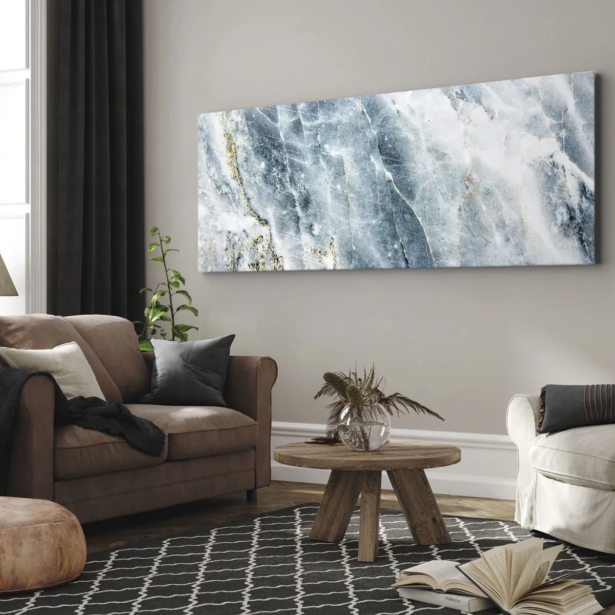 Obraz na plátně - Ledový svět - 100x40 cm