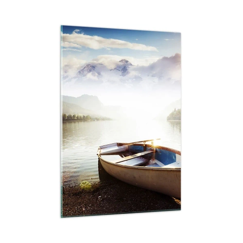 Obraz na skle - U velké a čisté vody - 50x70 cm