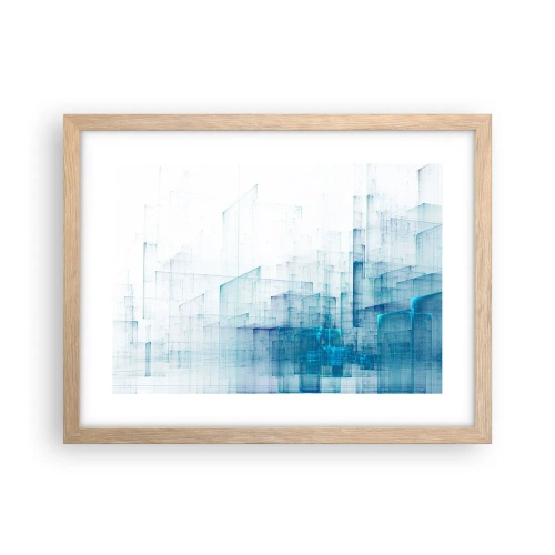 Plakát v rámu světlý dub - Jak se stal prostor - 40x30 cm