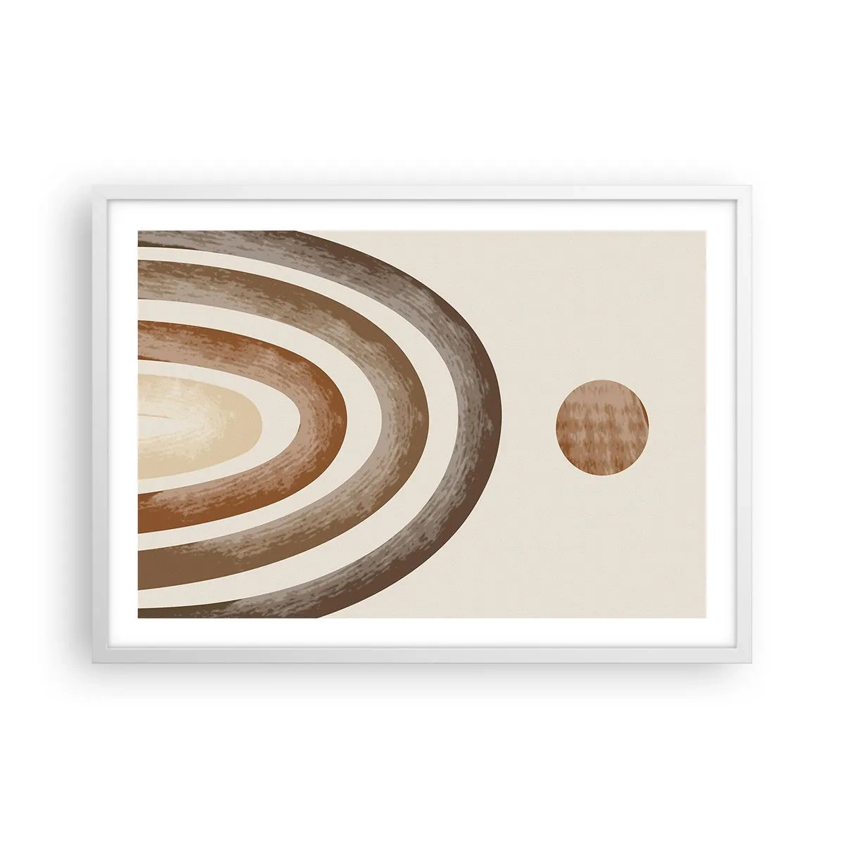 Plakát v bílém rámu - V předaleké galaxii - 70x50 cm