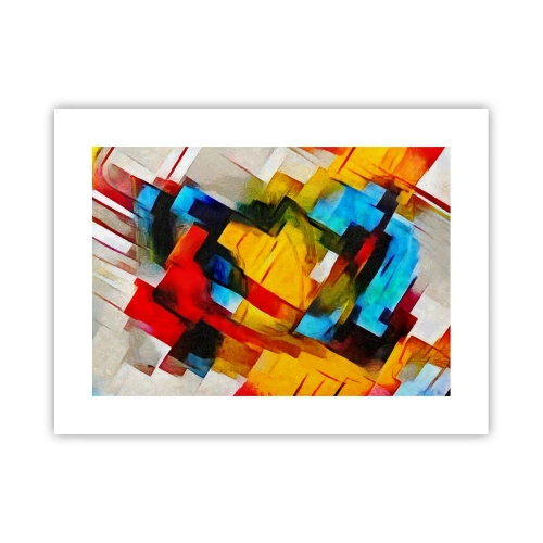 Plakát - Vícebarevné vrstvy - 40x30 cm