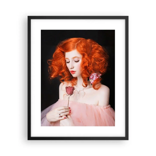 Plakát v černém rámu - V barokním stylu - 40x50 cm