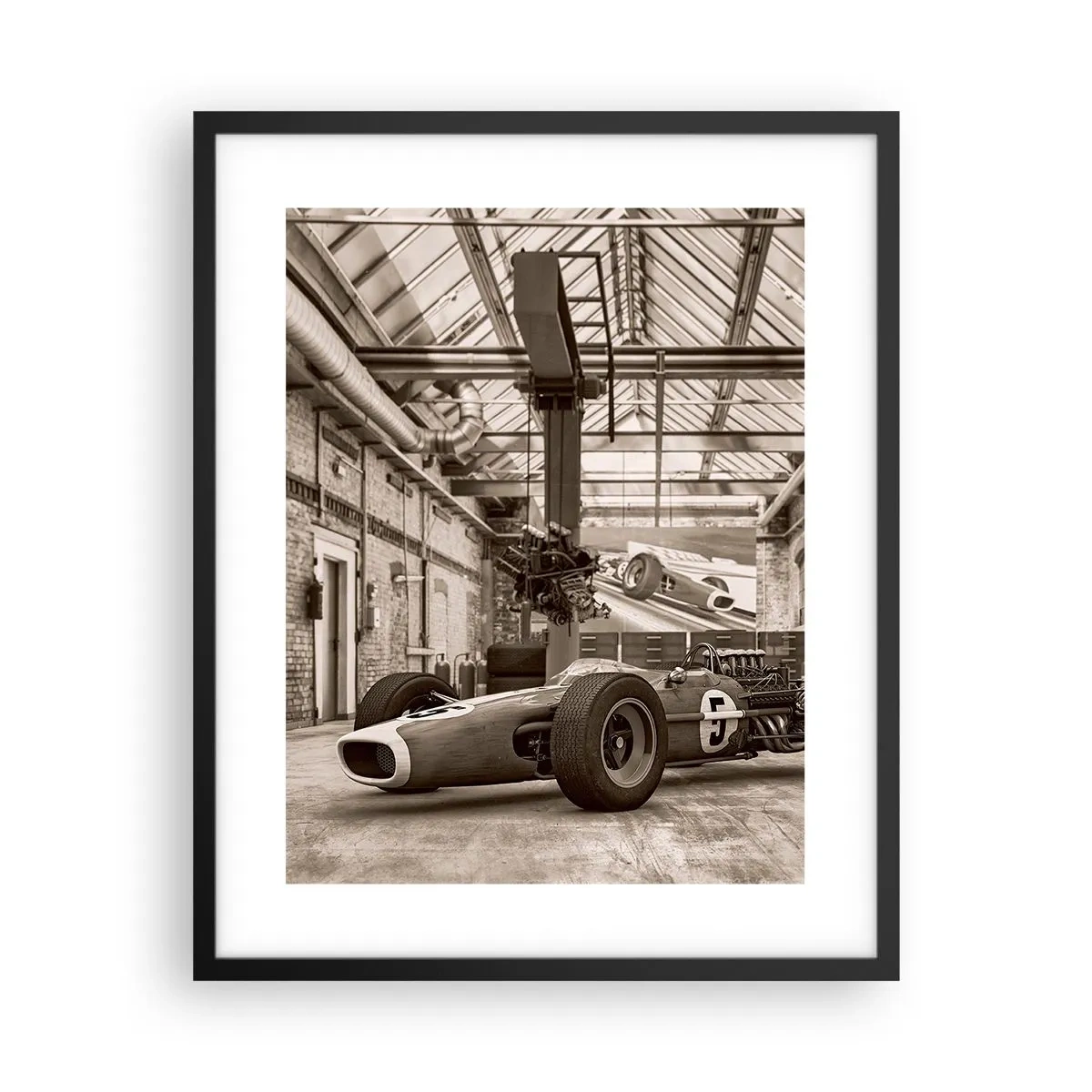 Plakát v černém rámu - Odpočinek vítěze - 40x50 cm