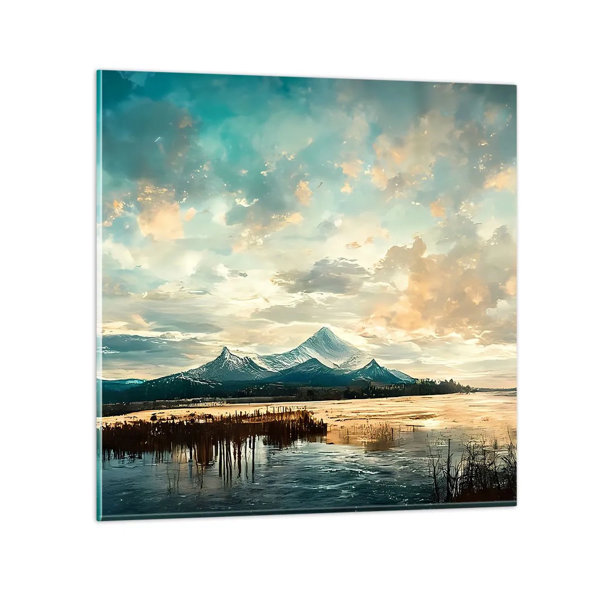 Obraz na skle - Pod ochranou nebe - 40x40 cm