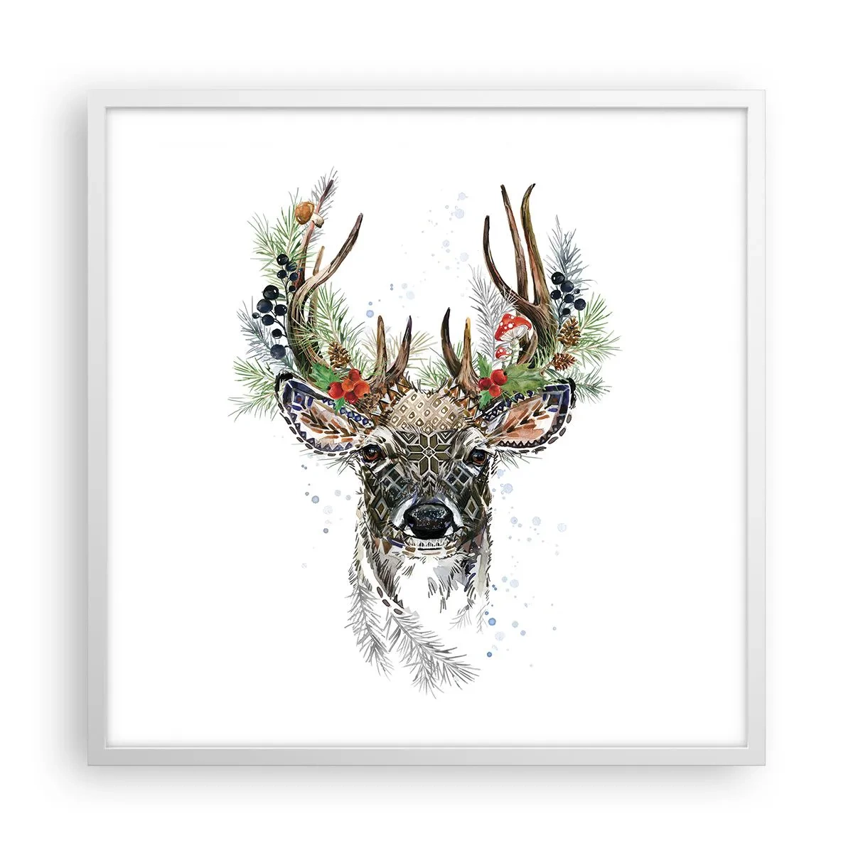 Plakát v bílém rámu - Ve slavnostním rouchu - 60x60 cm