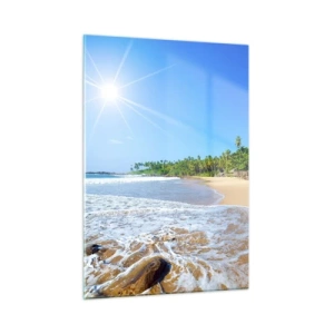 Obraz na skle - Exotické místo pro tebe - 50x70 cm