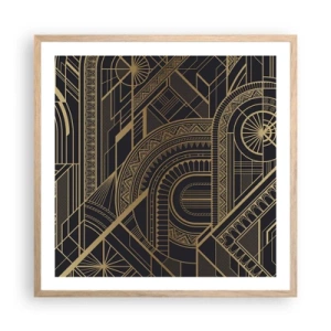 Plakát v rámu světlý dub - Koncepty, nápady, plány - 60x60 cm