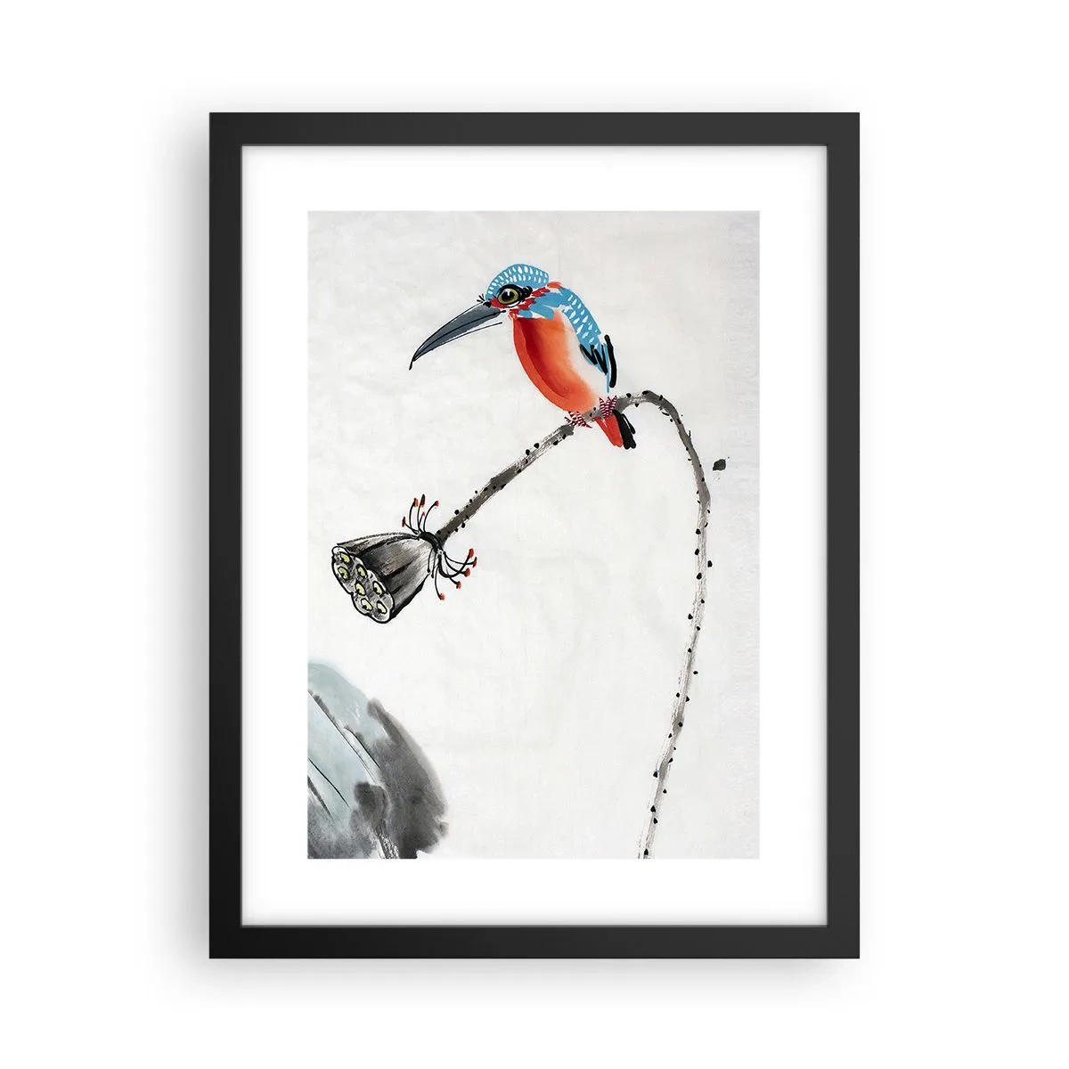 Plakát v černém rámu - Život louky - 30x40 cm