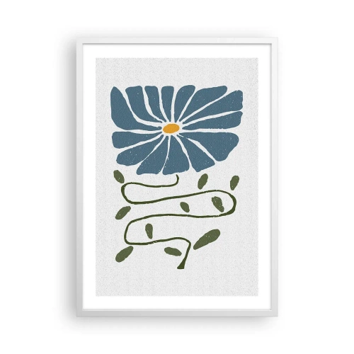 Plakát v bílém rámu - Větvičkou ke květu - 50x70 cm