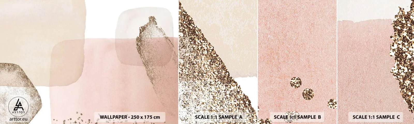 Fototapeta Vzorek Standard Eco - Pohled skrze barvy - Abstrakce, Kus, Moderní vzor - 100x30 cm