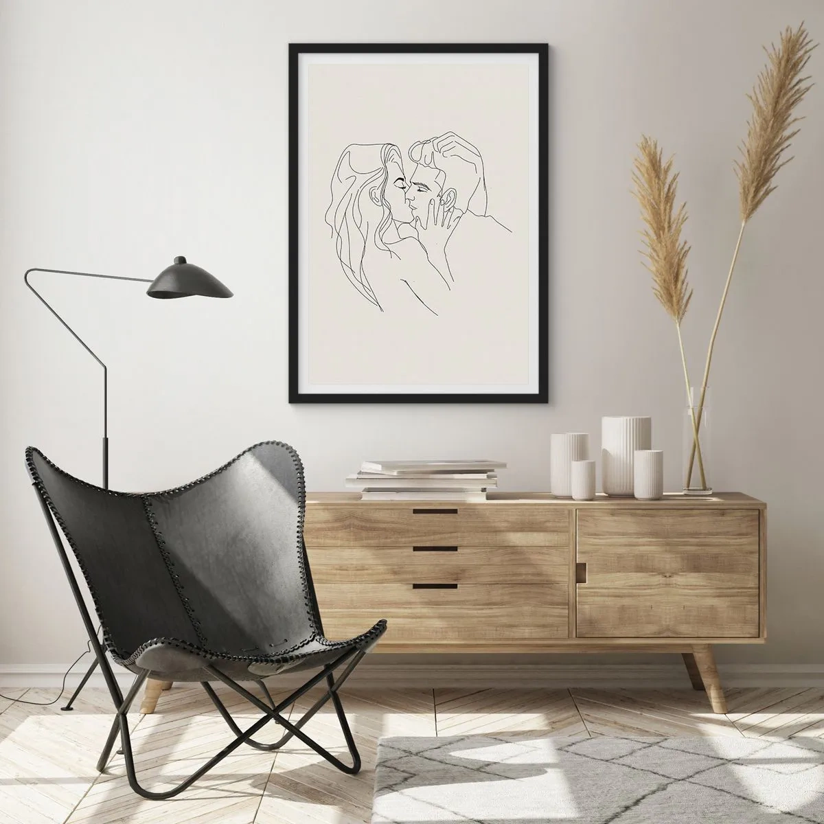 Plakát v černém rámu - Zamotaní citem - 61x91 cm