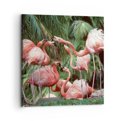 Obraz na plátně - Odpolední drby - 70x70 cm