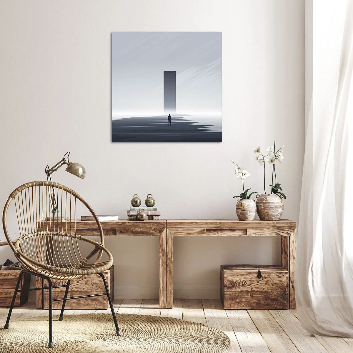 Obraz na plátně - Příležitost nebo hrozba? - 70x70 cm