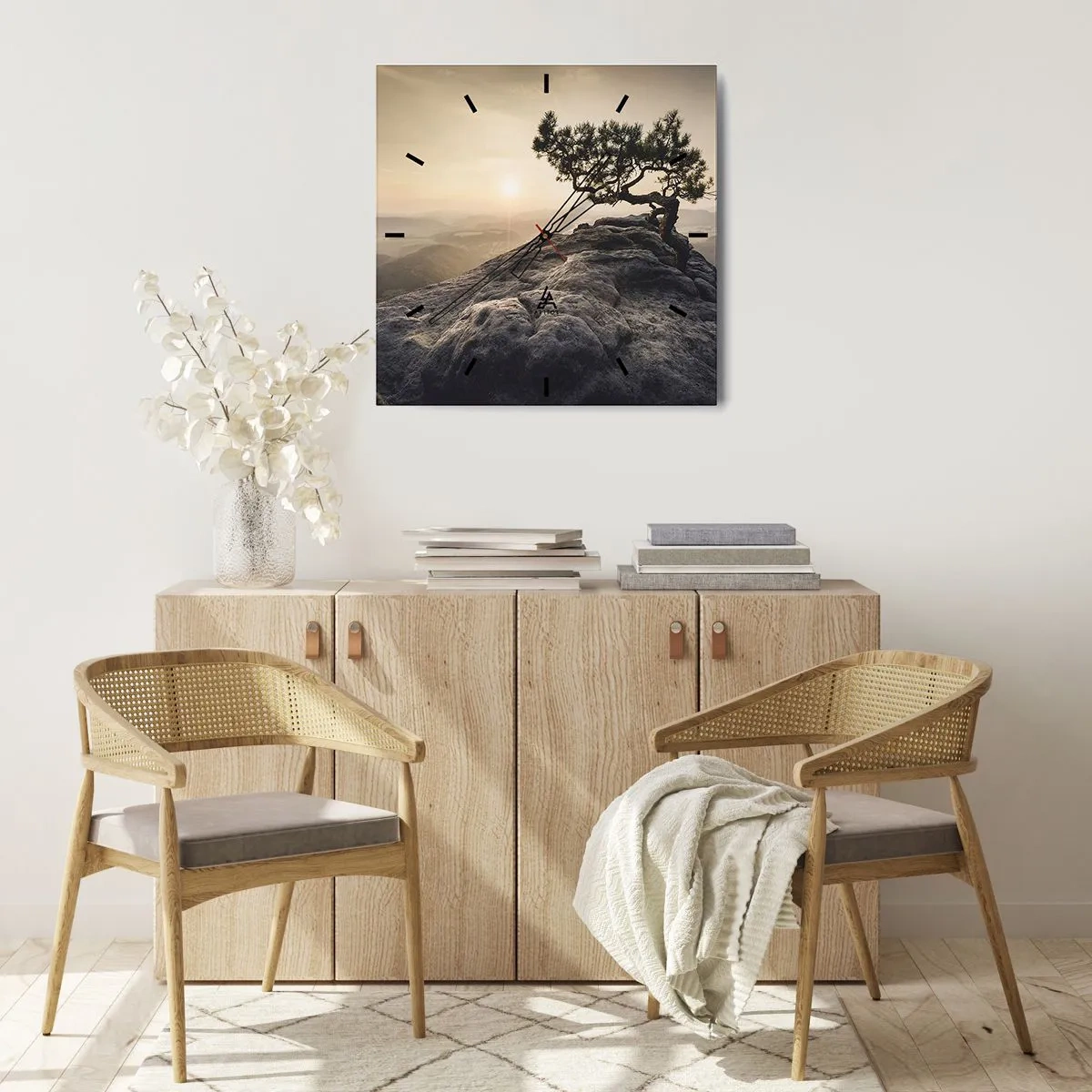 Nástěnné hodiny - Život vždy vítězí - 40x40 cm