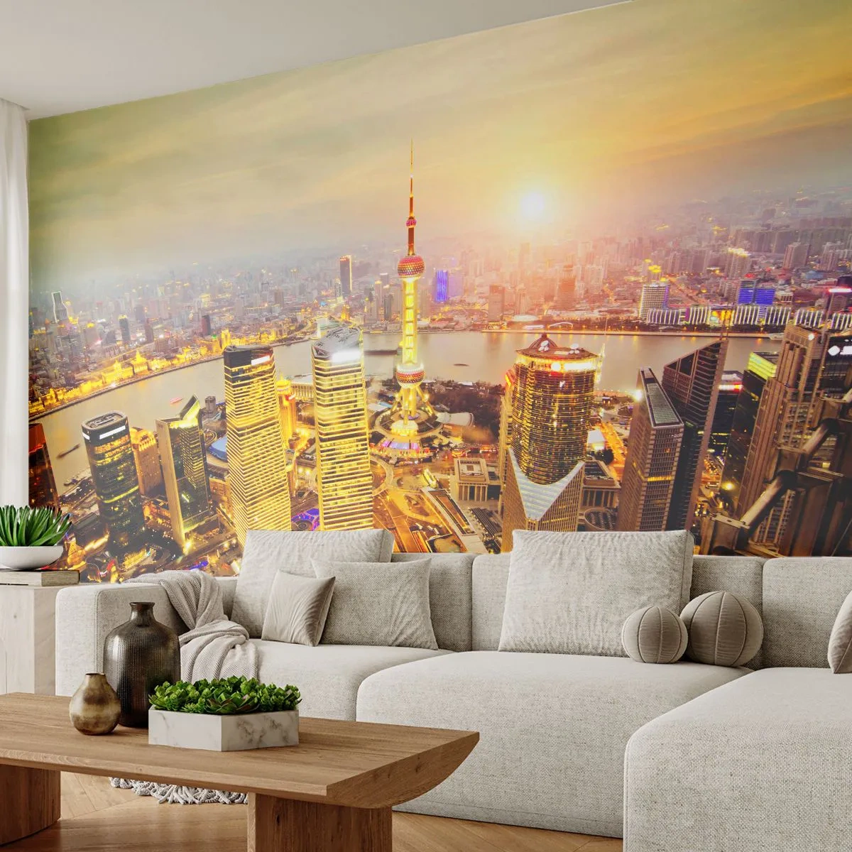 Fototapeta Samolepicí Deluxe Sticker - Asijský sen - Město, Krajina, Architektura - 250x175 cm