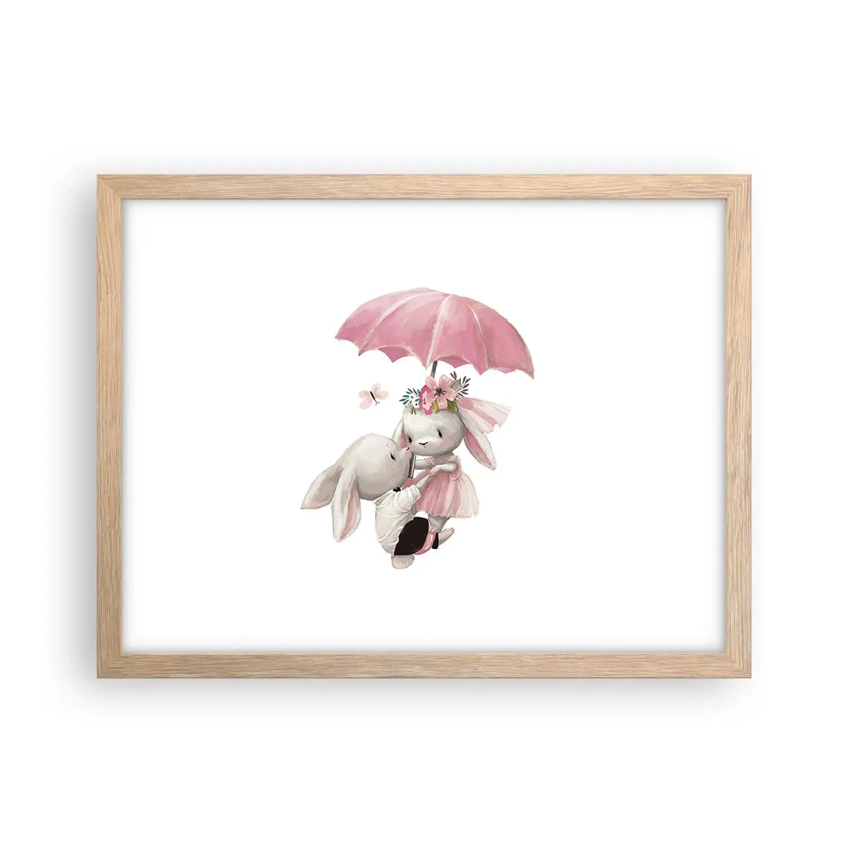 Plakát v rámu světlý dub - To je láska - 40x30 cm