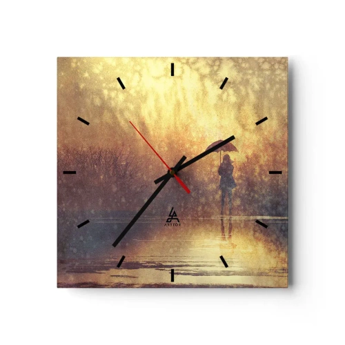 Nástěnné hodiny - Cítím, že se na mě někdo dívá - 30x30 cm