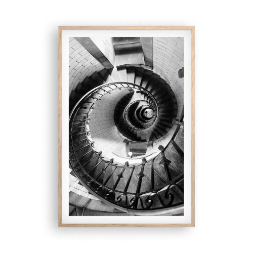 Plakát v rámu světlý dub - Jen výš a výš - 61x91 cm