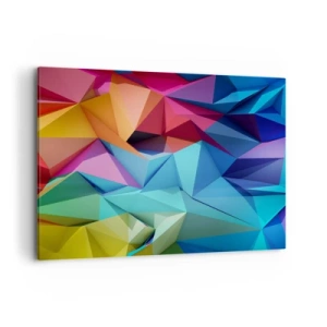 Obraz na plátně - Duhové origami - 100x70 cm