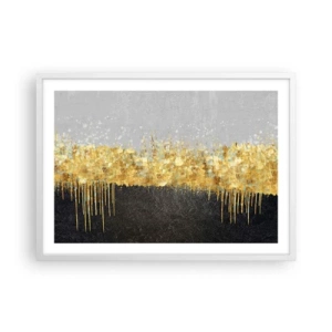 Plakát v bílém rámu - Dovnitř a vzhůru - 70x50 cm