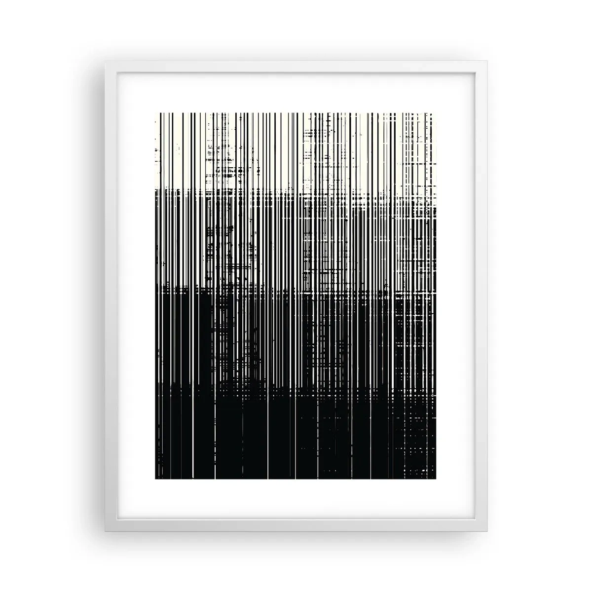 Plakát v bílém rámu - Vlny a vibrace - 40x50 cm